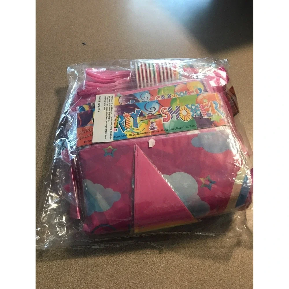 Rainbow unicorn birthday party pack b5‎